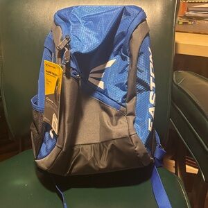 Easton Youth Baseball Backpack in Blue and Gray